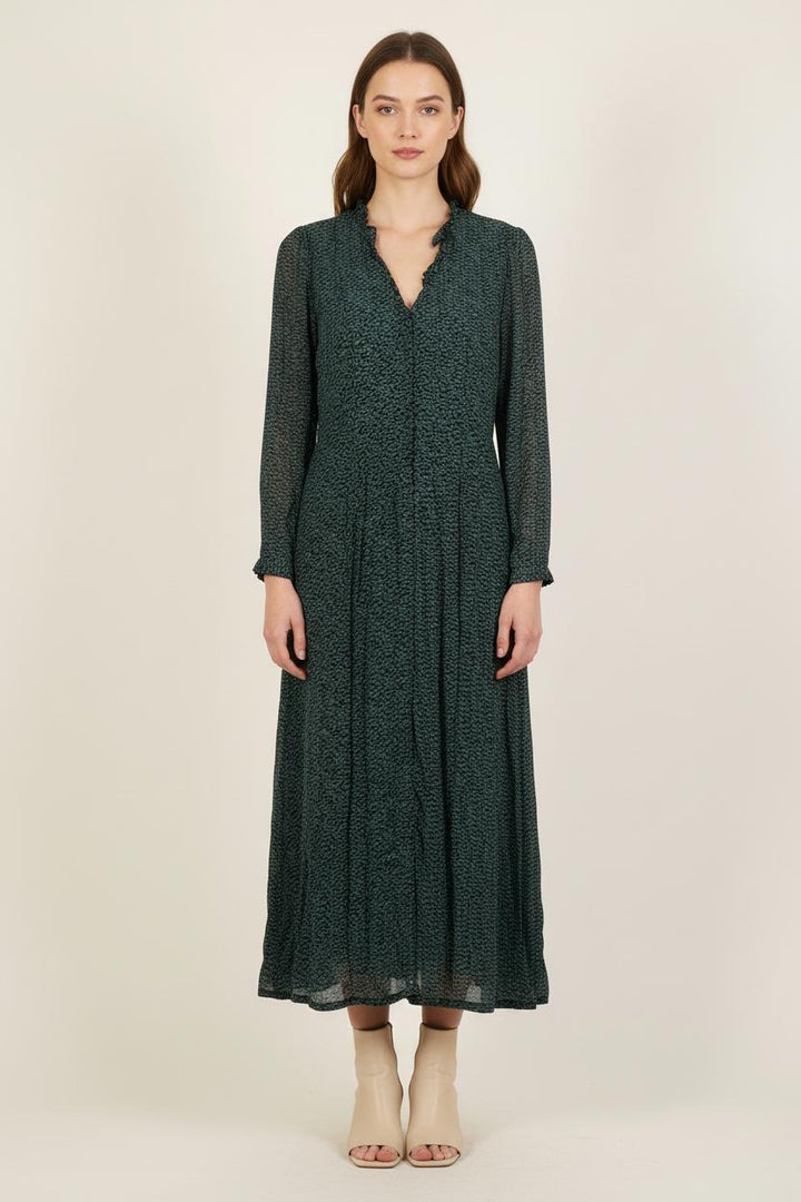 Robe Midi Verte et Noire - Taille S/36 de la marque Karl Marc John | PARAD57659 - Vendu par Paradigme - Image 1