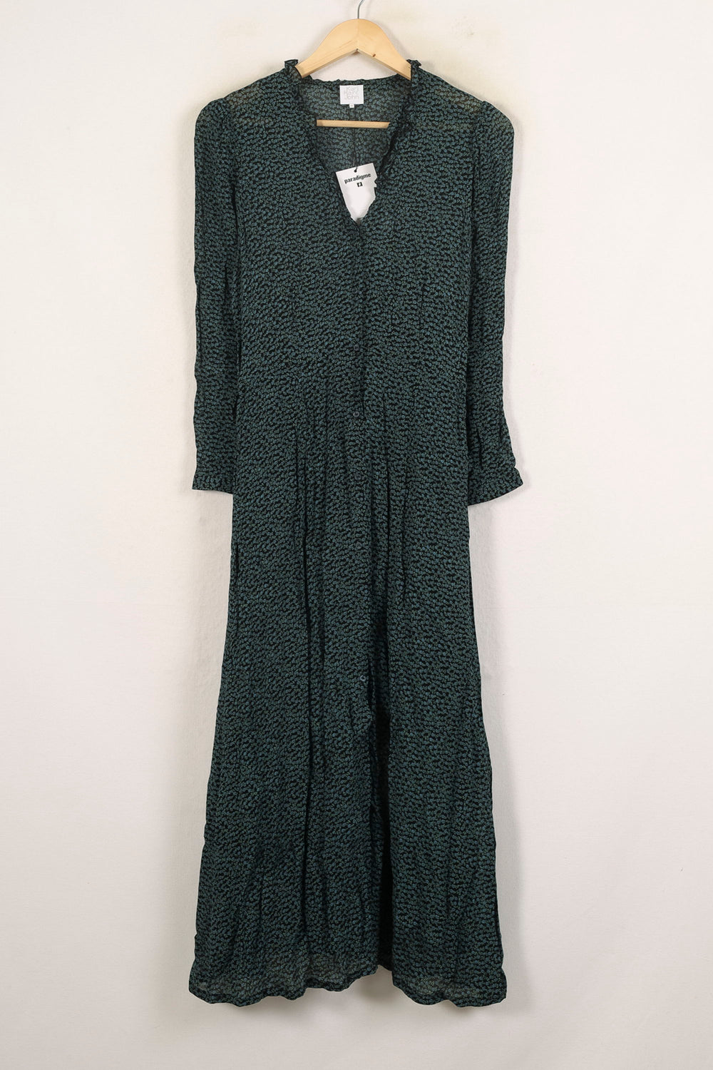 Robe Midi Verte et Noire - Taille S/36 de la marque Karl Marc John | PARAD57659 - Vendu par Paradigme - Image 2