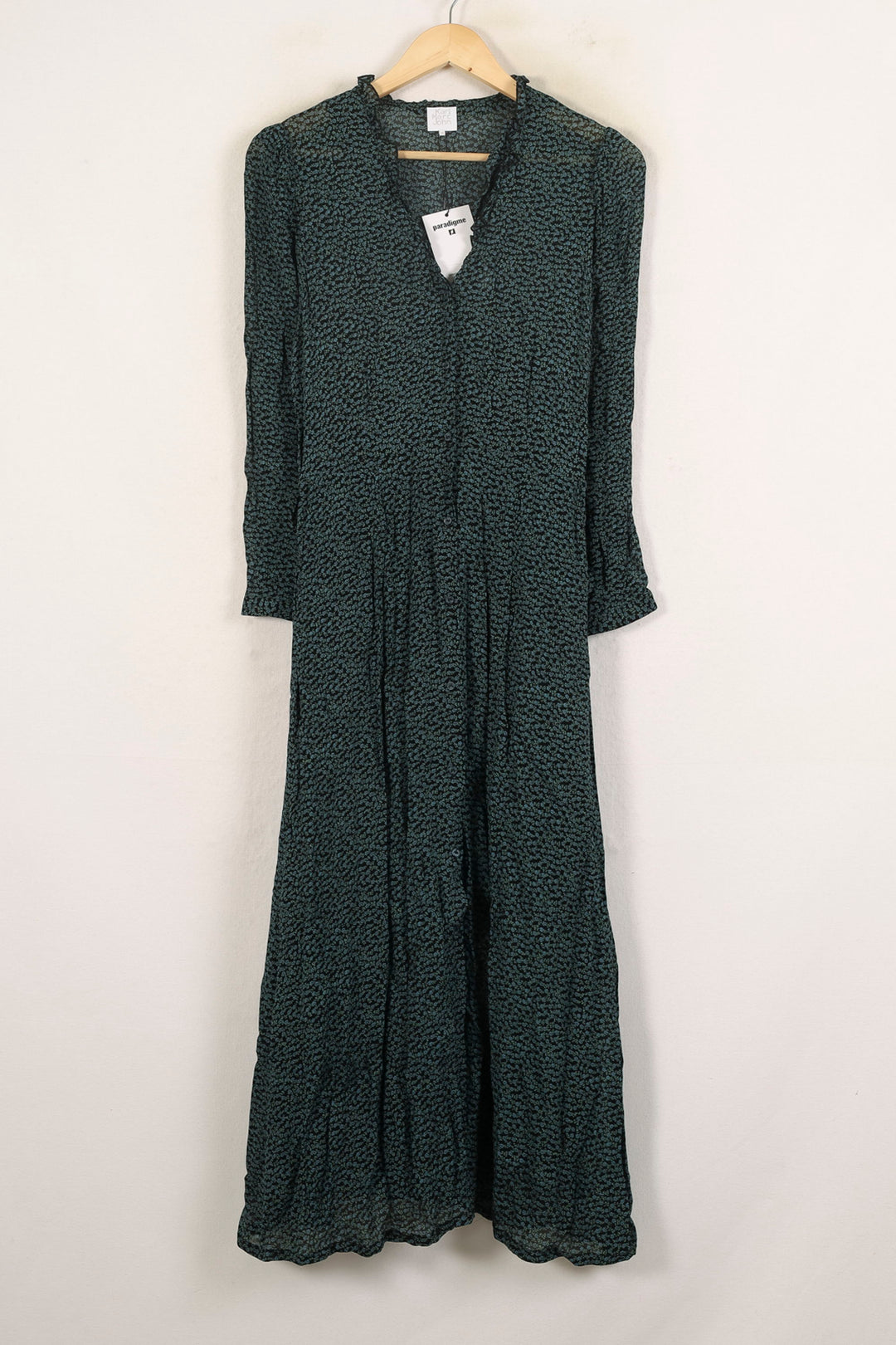 Robe Midi Verte et Noire - Taille S/36 de la marque Karl Marc John | PARAD57659 - Vendu par Paradigme - Image 2