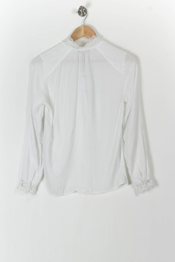 Blouse Blanche - Taille S/36 de la marque Caroll | PARAD57660 - Vendu par Paradigme - Image 4