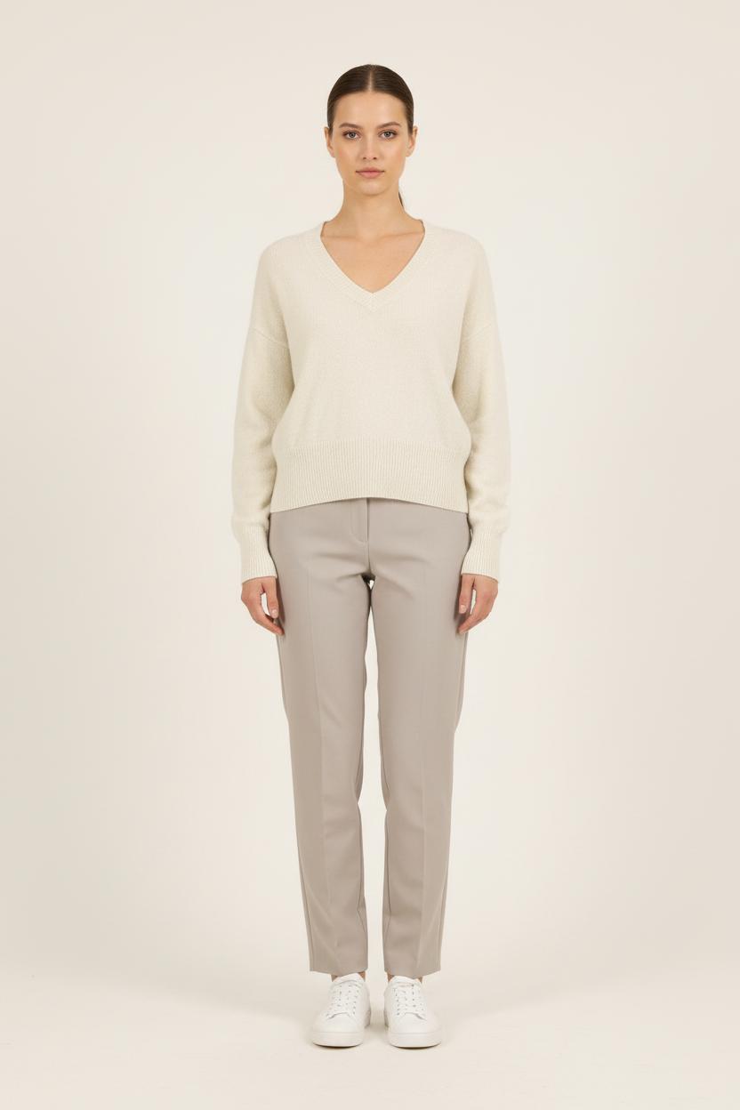 Pull Blanc - Taille M/38 de la marque American Vintage | PARAD57662 - Vendu par Paradigme - Image 1