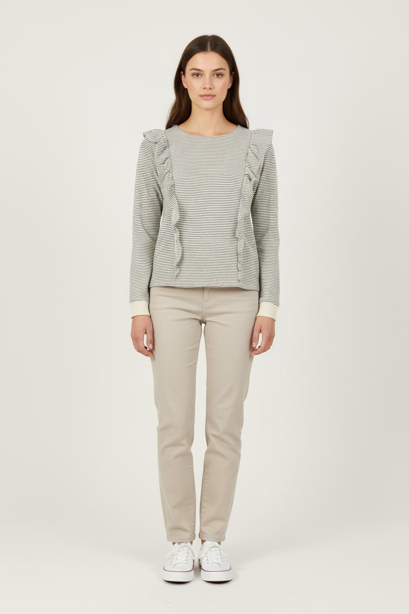 Pull Blanc et Noir - Taille S/36 de la marque Emile & Ida | PARAD57663 - Vendu par Paradigme - Image 1