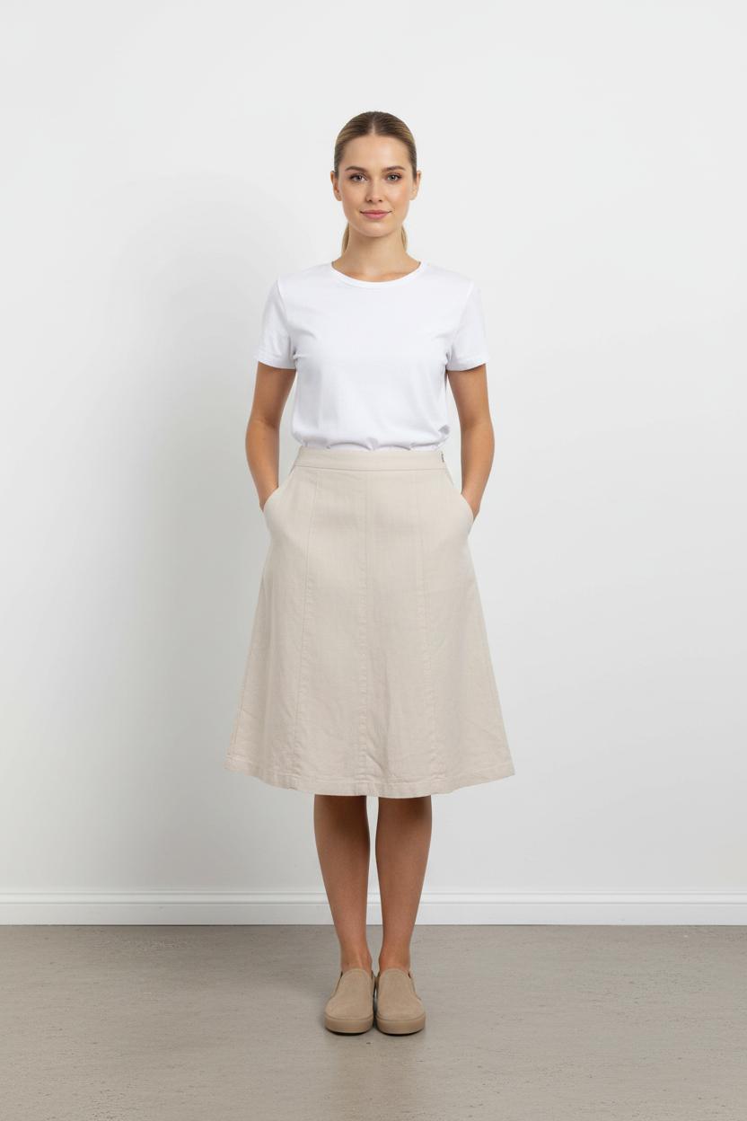 Jupe Courte Beige - Taille M/38 de la marque Caroll | PARAD57666 - Vendu par Paradigme - Image 1