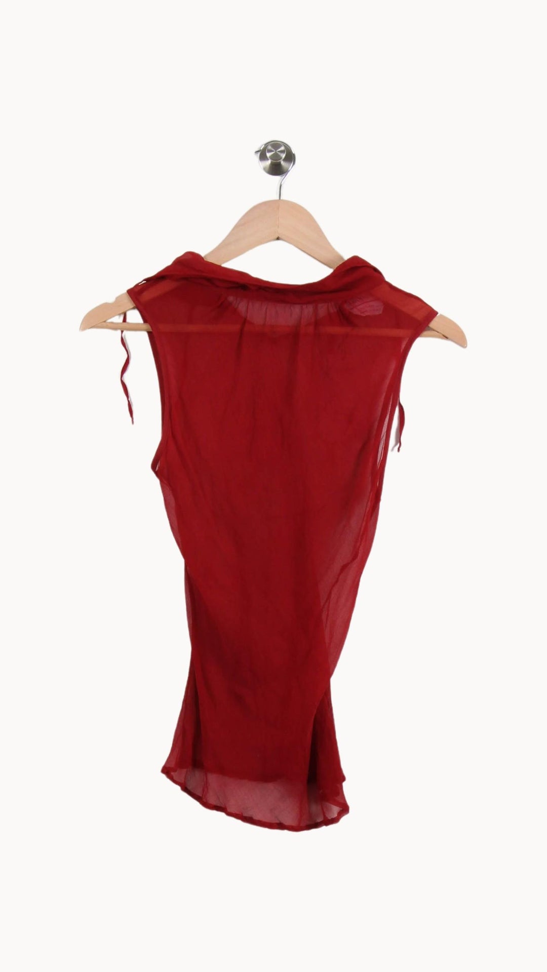 Blouse Bordeaux - Taille S/36 de la marque Max Mara | PARAD57667 - Vendu par Paradigme - Image 2