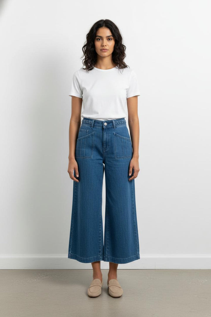 Jean Large Bleu - Taille S/36 de la marque Maje | PARAD57678 - Vendu par Paradigme - Image 1