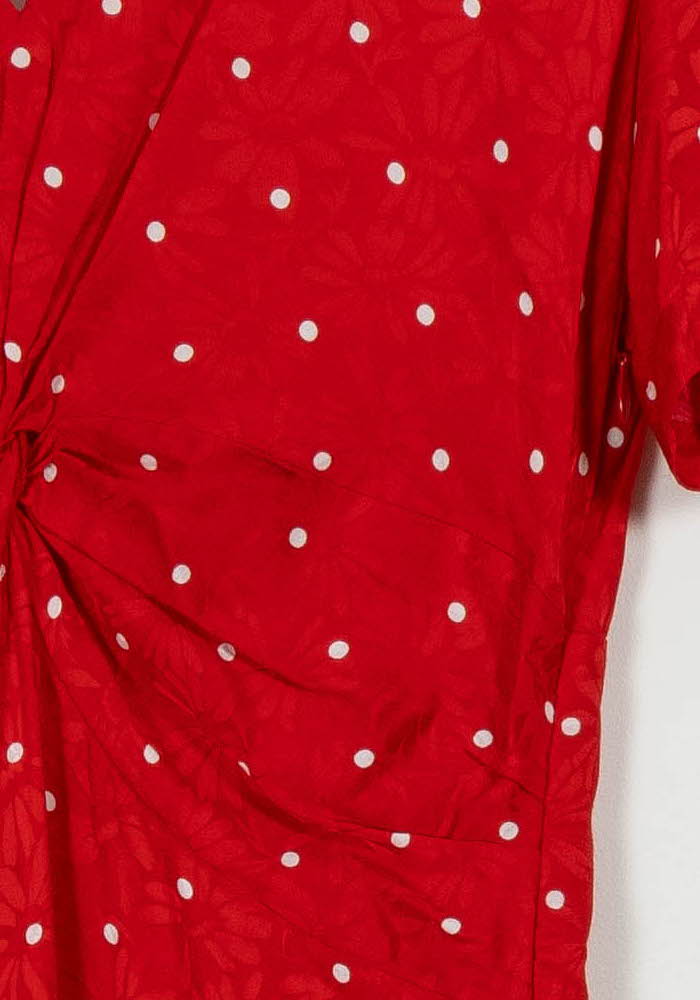 Robe Courte Rouge et Blanche - Taille XS/34 de la marque Maje | PARAD57679 - Vendu par Paradigme - Image 3