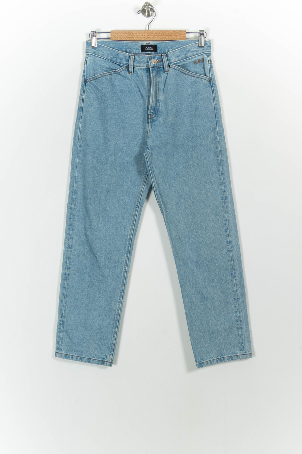 Jean Droit Bleu - Taille S/36 de la marque A.P.C. | PARAD57687 - Vendu par Paradigme - Image 2