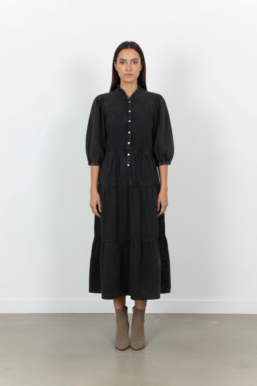 Robe Longue Noire - Taille S/36 de la marque ba&sh | PARAD57696 - Vendu par Paradigme - Image 1
