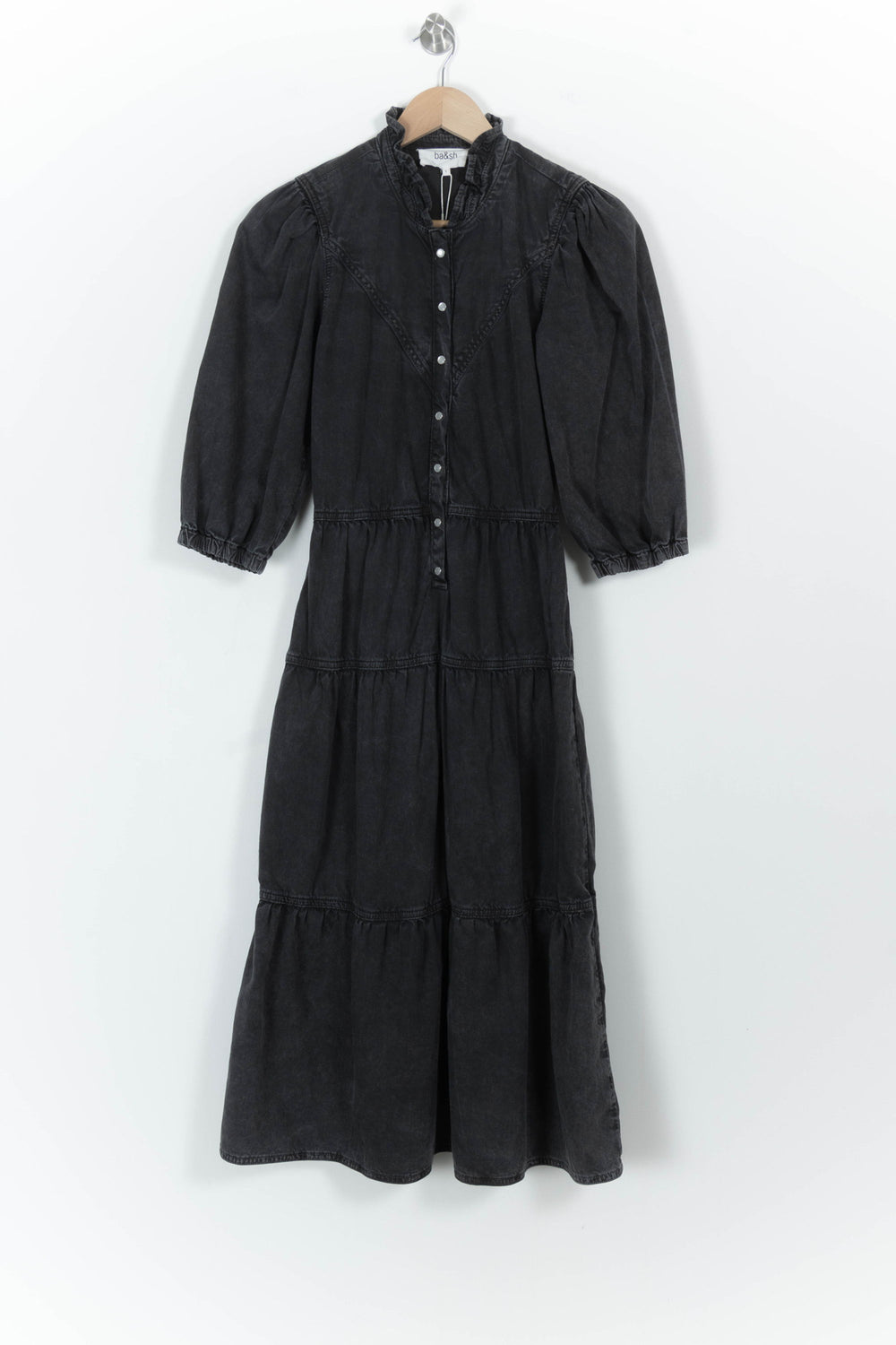 Robe Longue Noire - Taille S/36 de la marque ba&sh | PARAD57696 - Vendu par Paradigme - Image 2