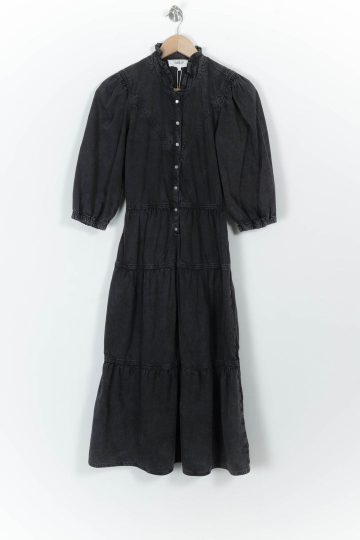 Robe Longue Noire - Taille S/36 de la marque ba&sh | PARAD57696 - Vendu par Paradigme - Image 2