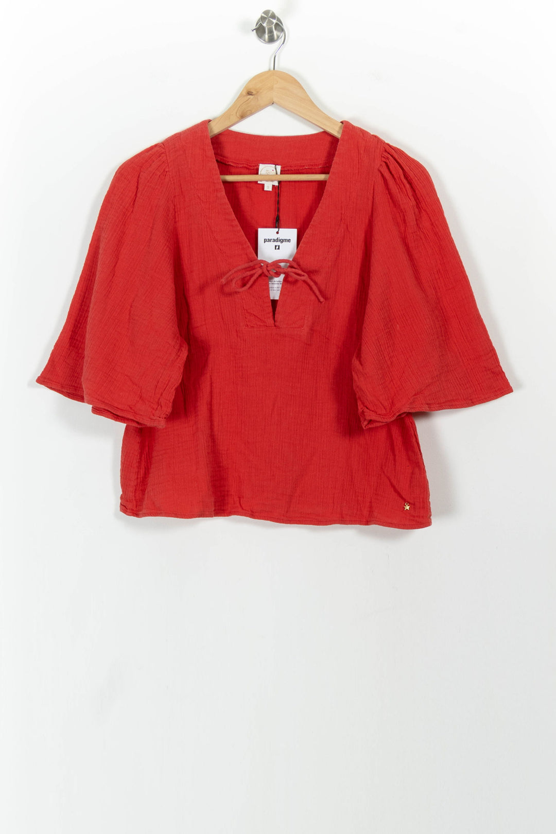 Blouse Rouge - Taille XS/34 de la marque Des petits hauts | PARAD57700 - Vendu par Paradigme - Image 2