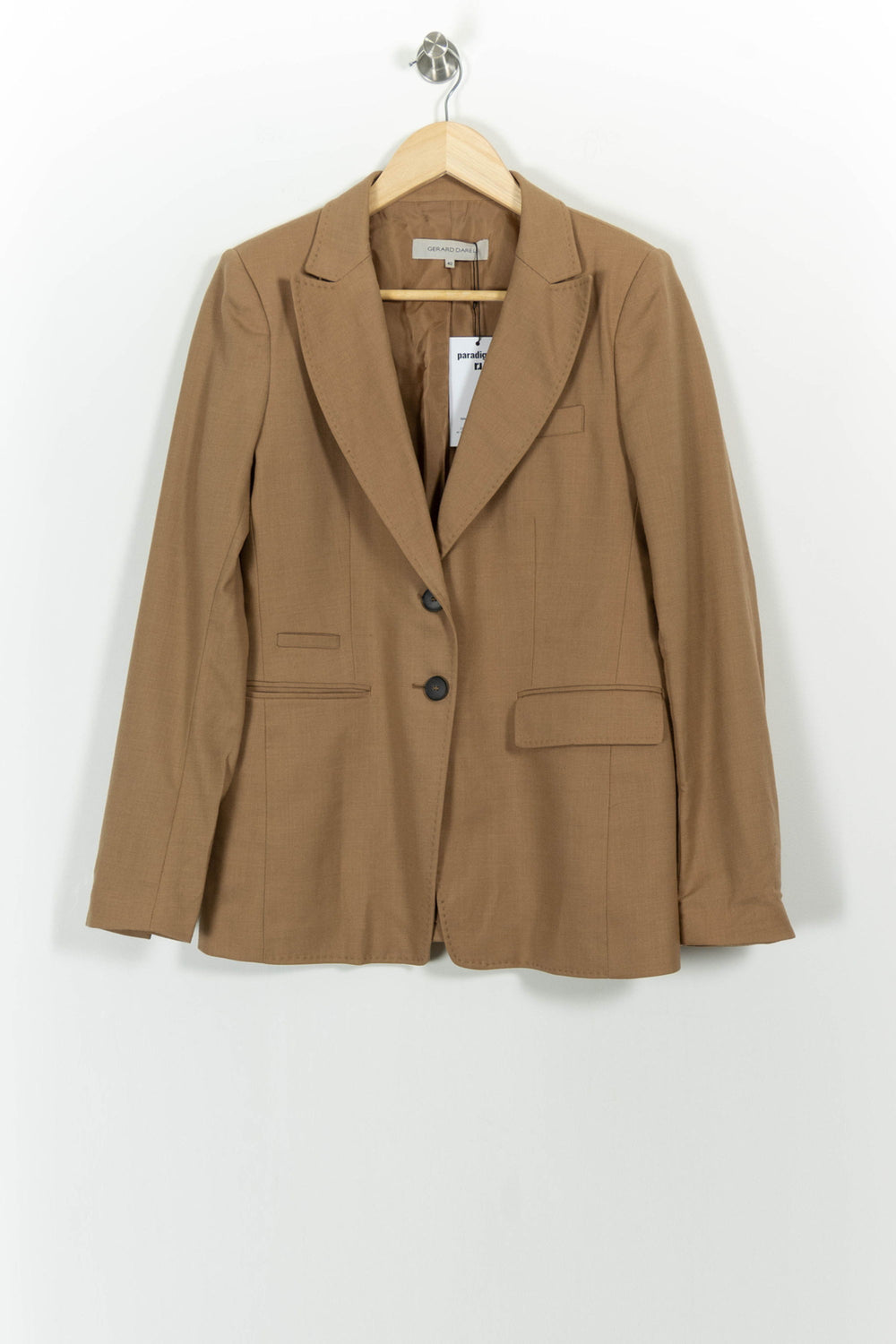 Blazer Beige - Taille L/40 de la marque Gerard Darel | PARAD57702 - Vendu par Paradigme - Image 2