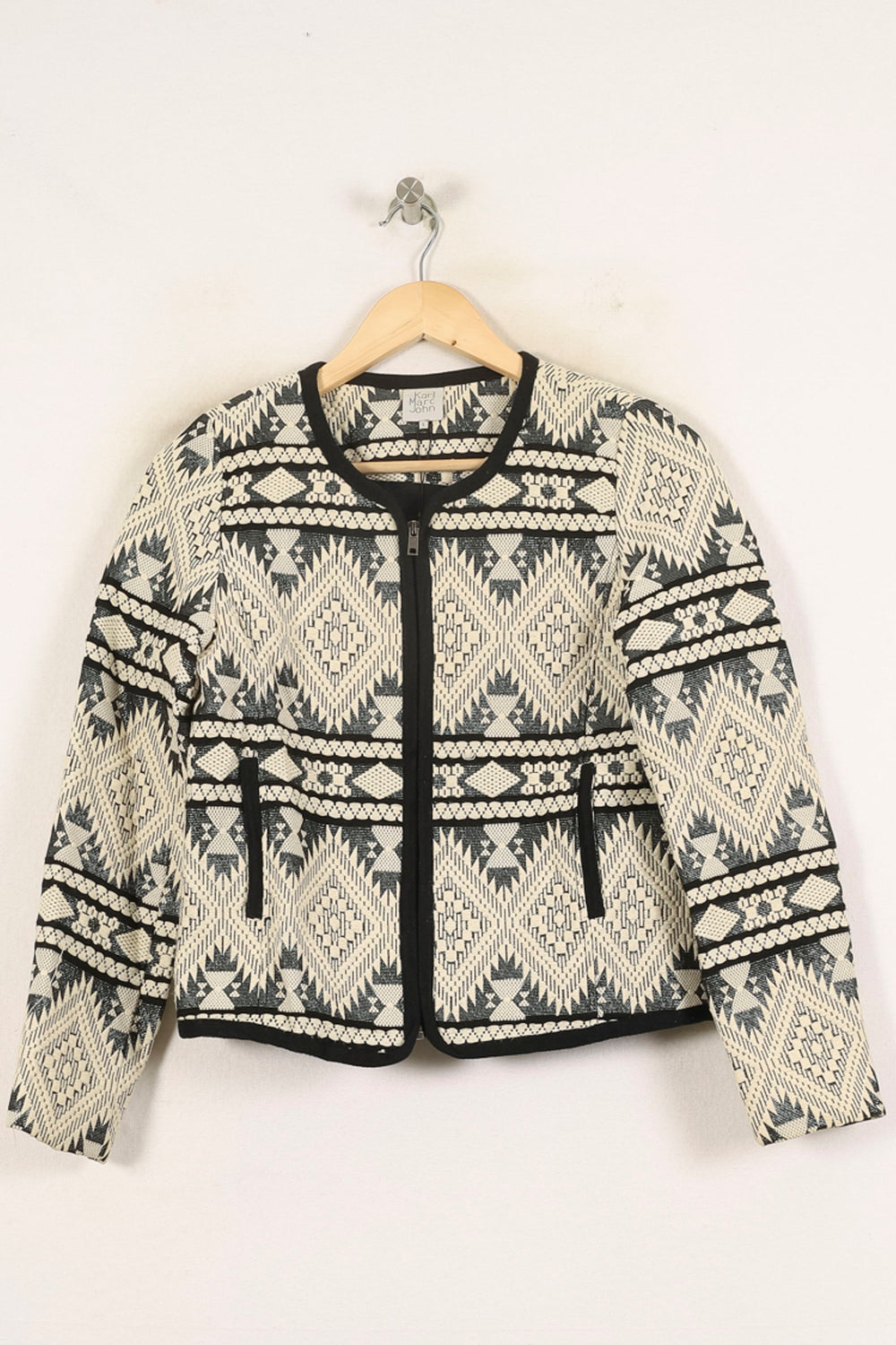 Veste Beige et Noire - Taille S/36 de la marque Karl Marc John | PARAD57704 - Vendu par Paradigme - Image 2