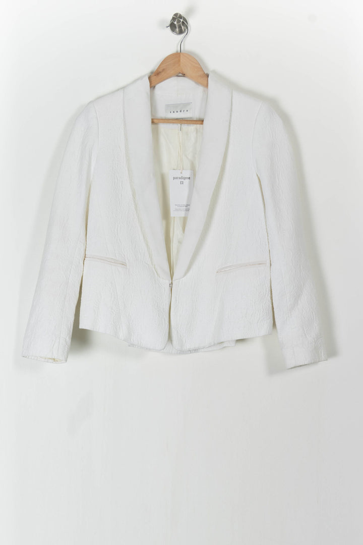 Blazer Blanc - Taille S/36 de la marque Sandro | PARAD57705 - Vendu par Paradigme - Image 2