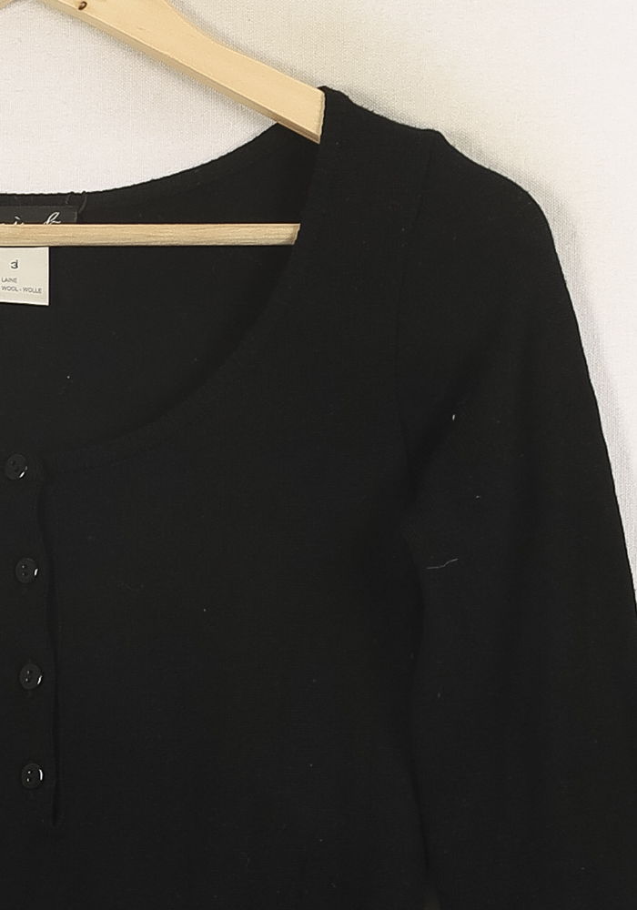 Robe Pull Noire - Taille L/40 de la marque Agnès b. | PARAD57710 - Vendu par Paradigme - Image 3