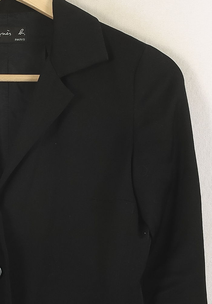 Blazer Noir - Taille M/38 de la marque Agnès b. | PARAD57711 - Vendu par Paradigme - Image 3