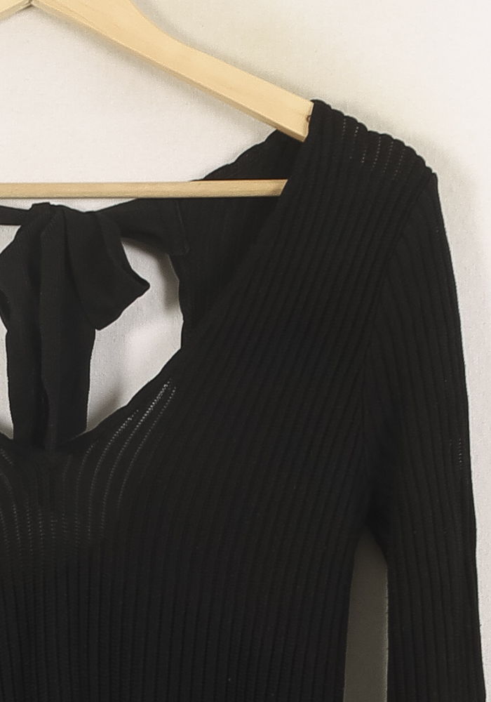 Robe Pull Noire - Taille XS/34 de la marque Sézane | PARAD57719 - Vendu par Paradigme - Image 3