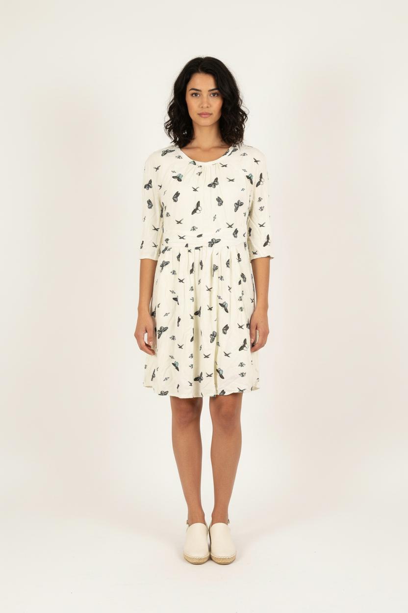 Robe Imprimée Blanche - Taille XS/34 de la marque ba&sh | PARAD57720 - Vendu par Paradigme - Image 1