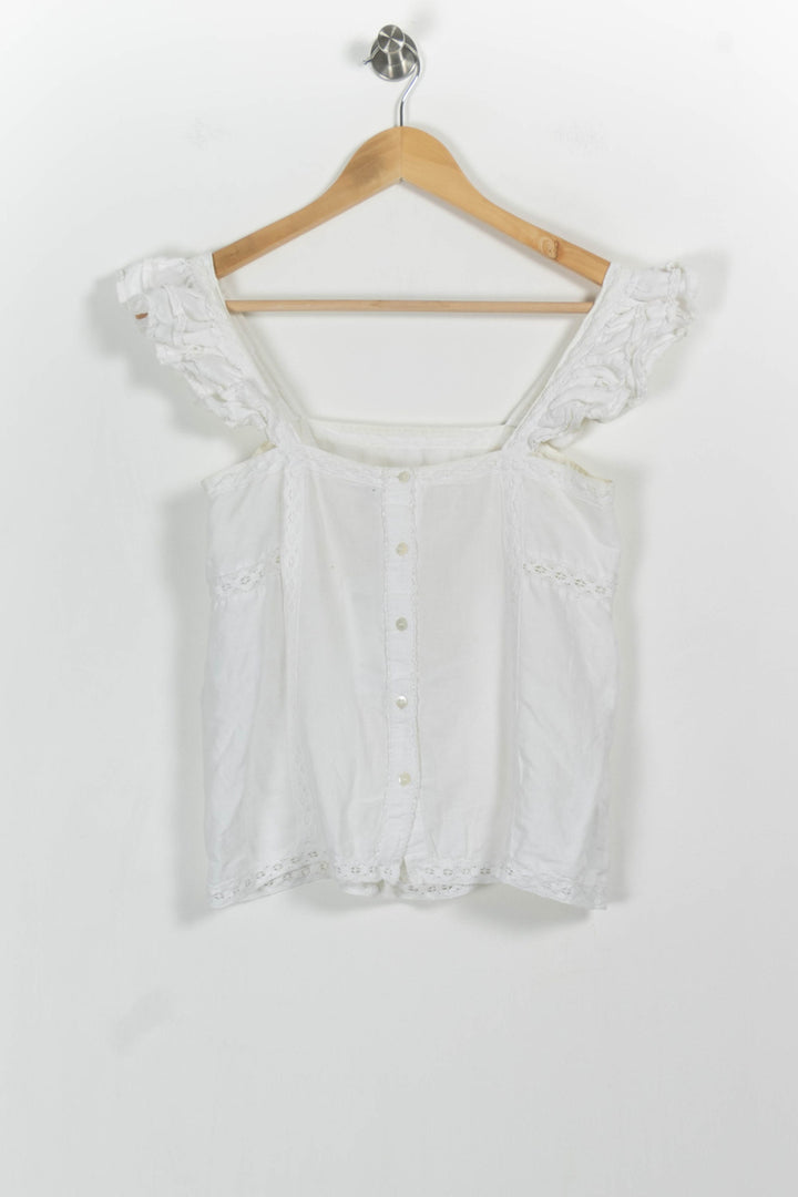 Blouse Blanche - Taille XS/34 de la marque Sézane | PARAD57728 - Vendu par Paradigme - Image 4