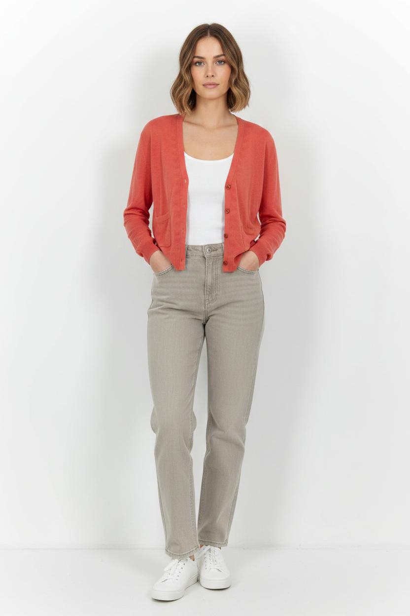 Cardigan Rouge - Taille S/36 de la marque Claudie Pierlot | PARAD57735 - Vendu par Paradigme - Image 1