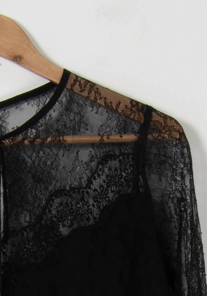 Blouse Noire - Taille M/38 de la marque Sandro | PARAD57744 - Vendu par Paradigme - Image 3