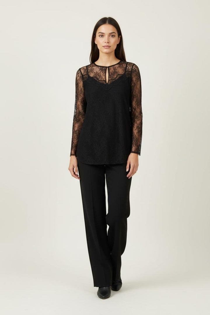 Blouse Noire - Taille M/38 de la marque Sandro | PARAD57744 - Vendu par Paradigme - Image 1