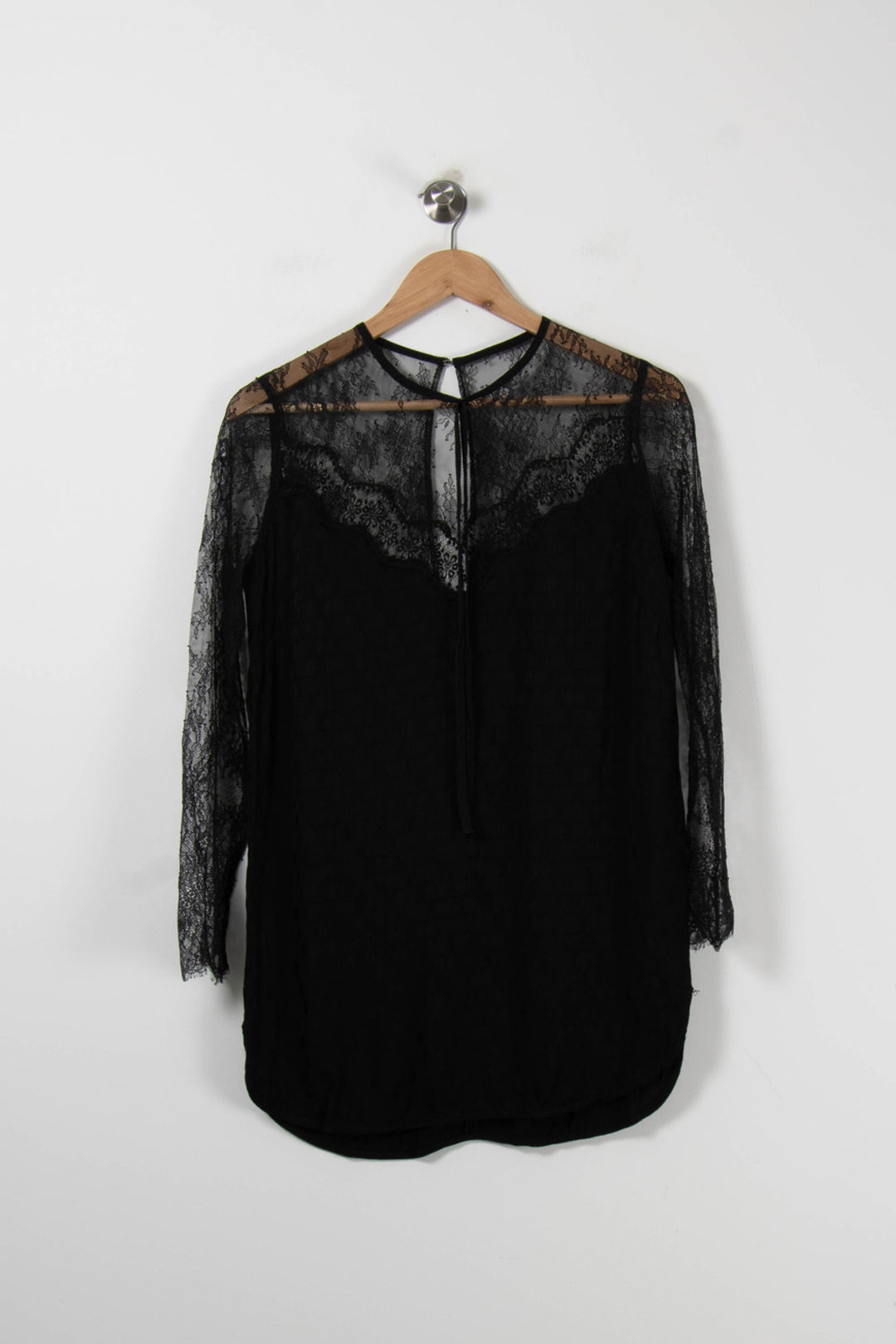 Blouse Noire - Taille M/38 de la marque Sandro | PARAD57744 - Vendu par Paradigme - Image 2