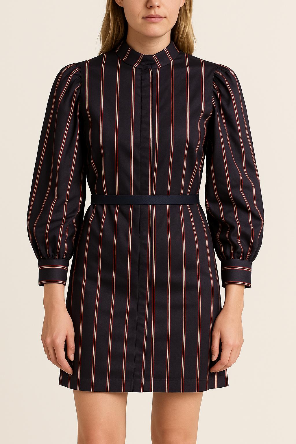Robe Courte Bleu Marine et Rouge - Taille S/36 de la marque Sandro | PARAD57773 - Vendu par Paradigme - Image 1