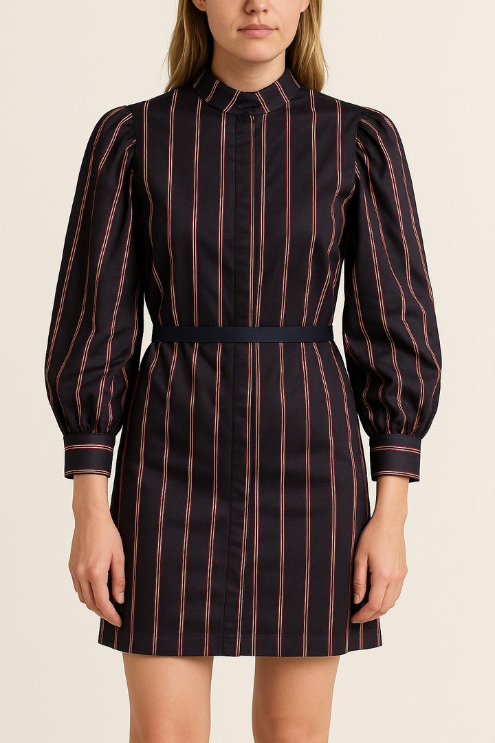 Robe Courte Bleu Marine et Rouge - Taille S/36 de la marque Sandro | PARAD57773 - Vendu par Paradigme - Image 1