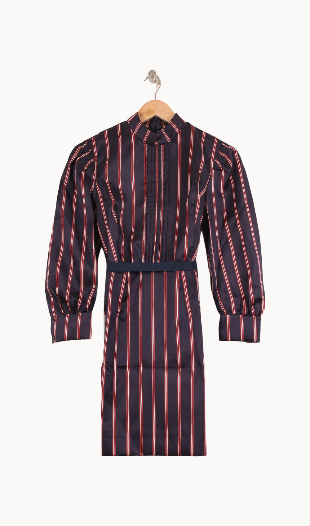 Robe Courte Bleu Marine et Rouge - Taille S/36 de la marque Sandro | PARAD57773 - Vendu par Paradigme - Image 2