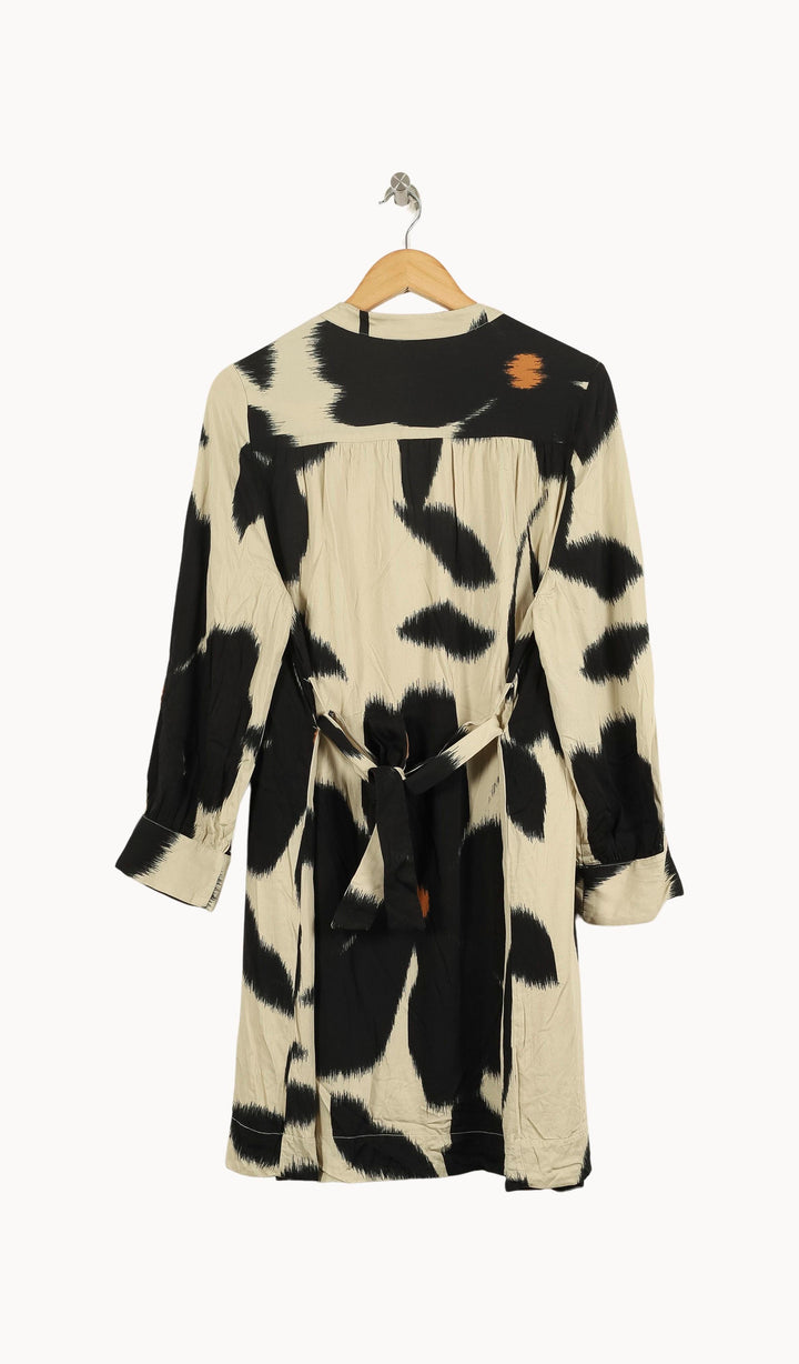 Robe Midi Beige et Noire - Taille XL/42 de la marque Stella Forest | PARAD57775 - Vendu par Paradigme - Image 4
