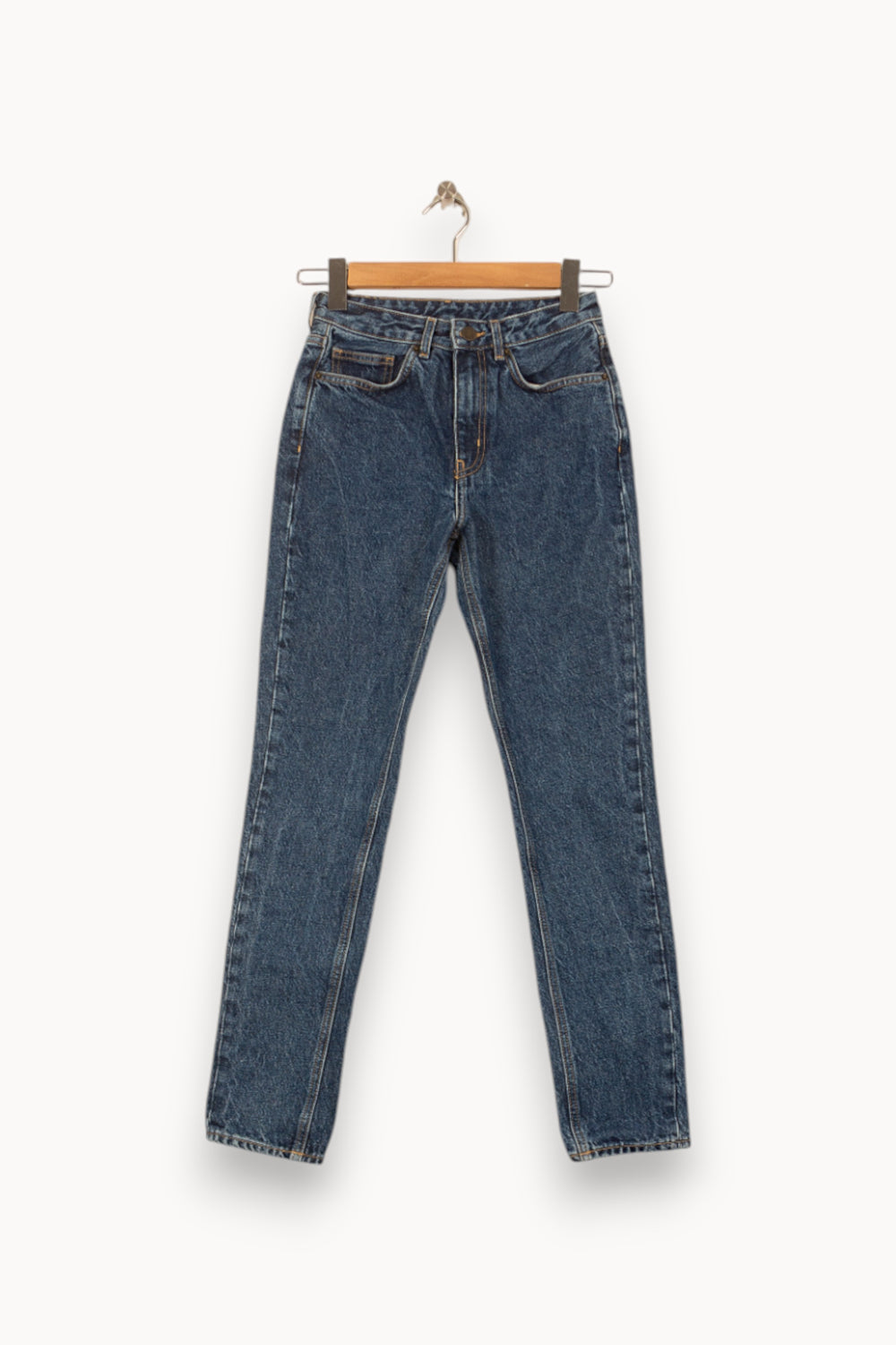Jean Bleu - Taille S/36 de la marque American Vintage | PARAD58005 - Vendu par Paradigme - Image 2