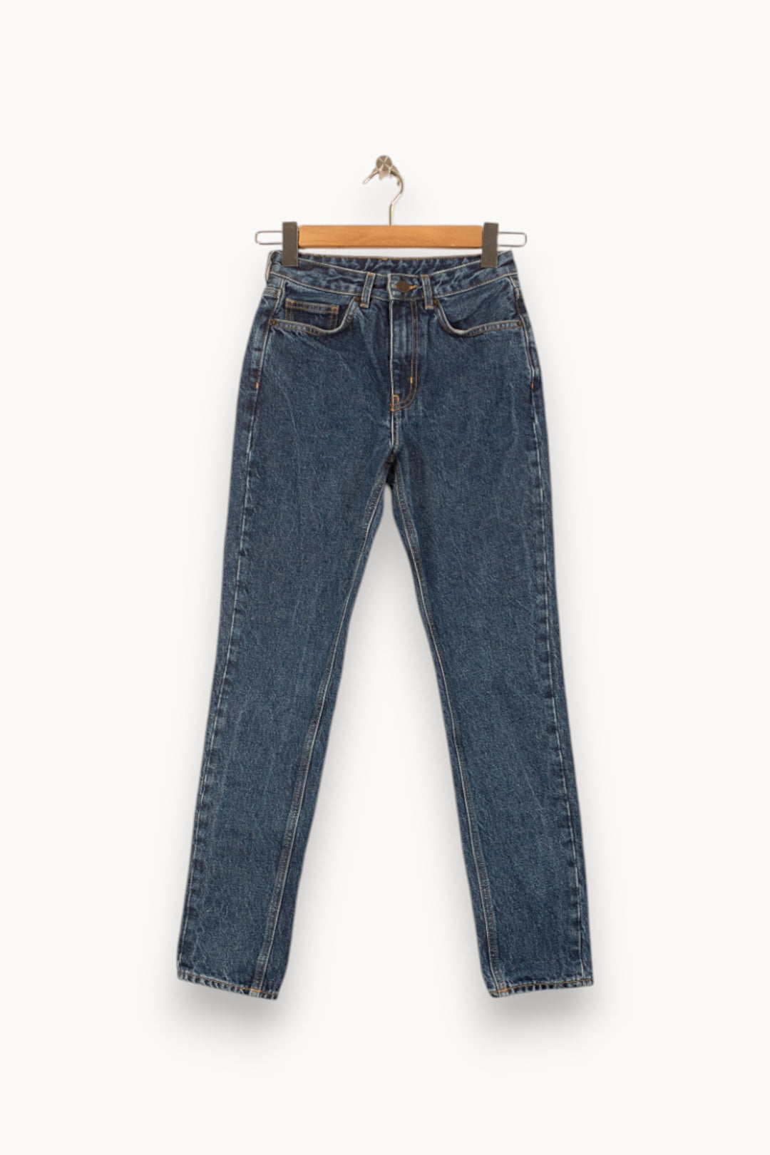 Jean Bleu - Taille S/36 de la marque American Vintage | PARAD58005 - Vendu par Paradigme - Image 2