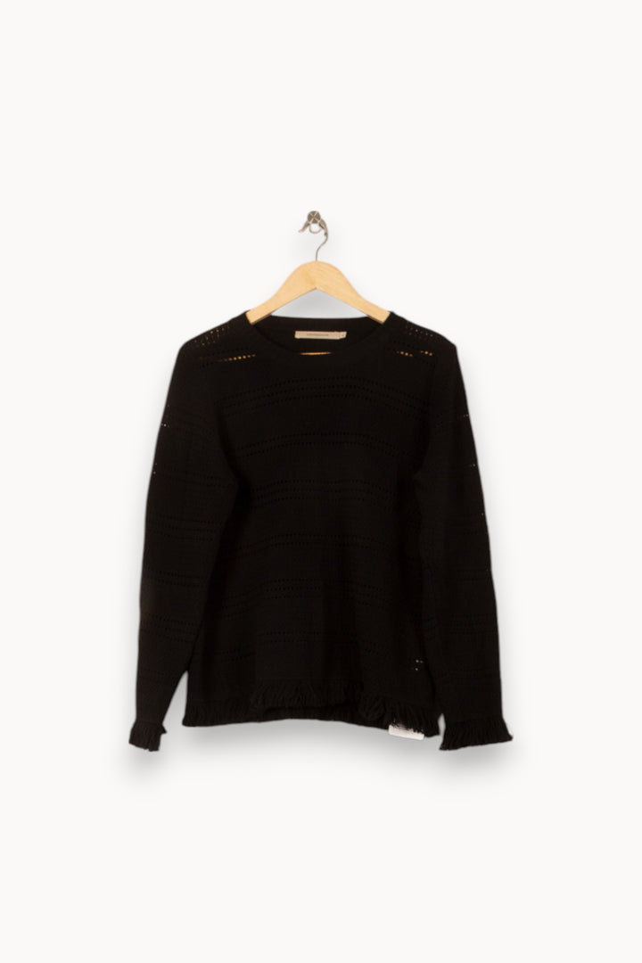 Pull Noir - Taille L/40 de la marque La Fée Maraboutée | PARAD58006 - Vendu par Paradigme - Image 2