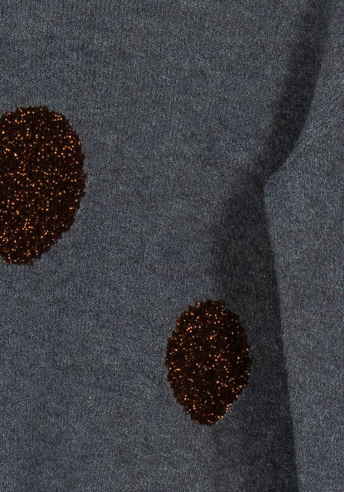 Pull Gris et Noir - Taille L/40 de la marque La Fée Maraboutée | PARAD58008 - Vendu par Paradigme - Image 3