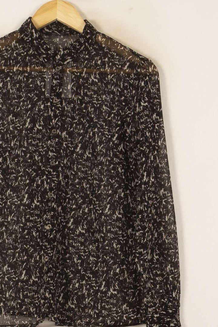 Chemise Noire et Blanche - Taille S/36 de la marque IKKS | PARAD58012 - Vendu par Paradigme - Image 3