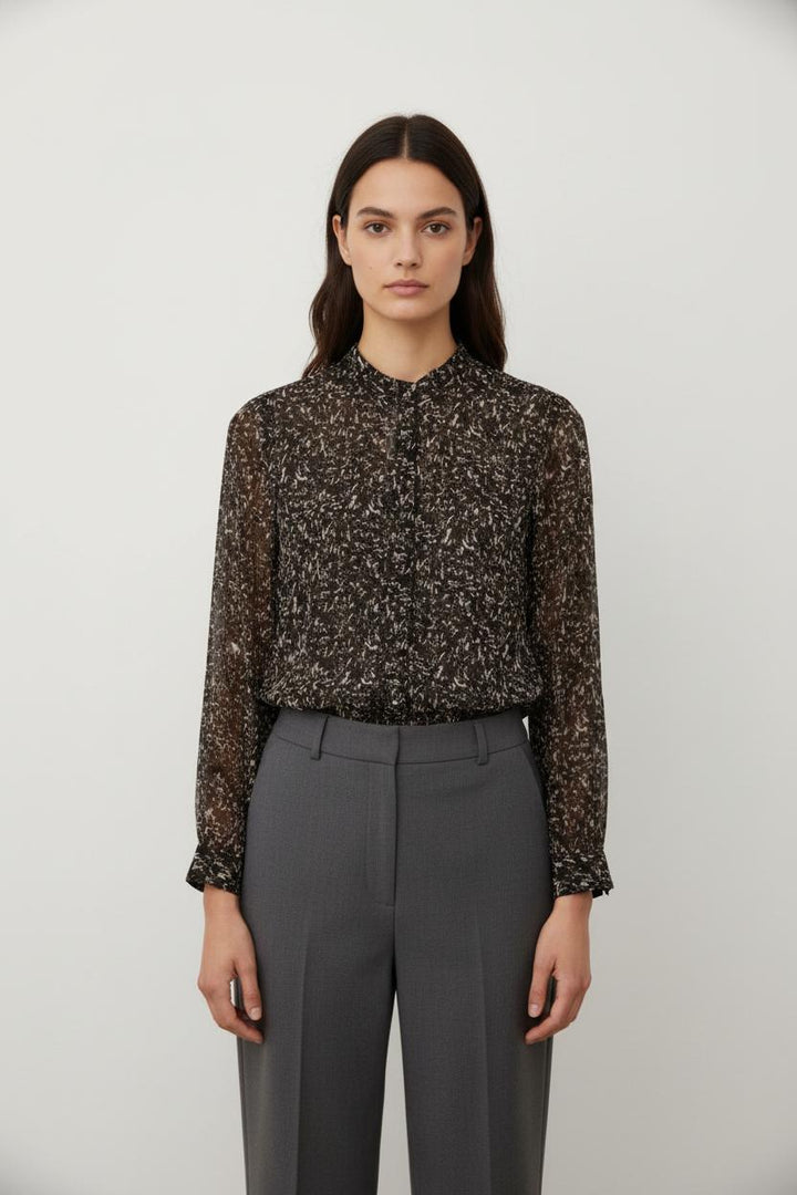 Chemise Noire et Blanche - Taille S/36