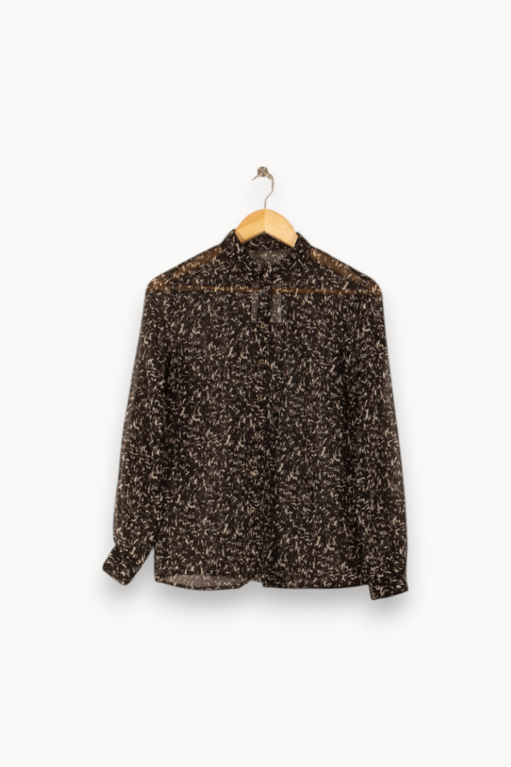 Chemise Noire et Blanche - Taille S/36 de la marque IKKS | PARAD58012 - Vendu par Paradigme - Image 2