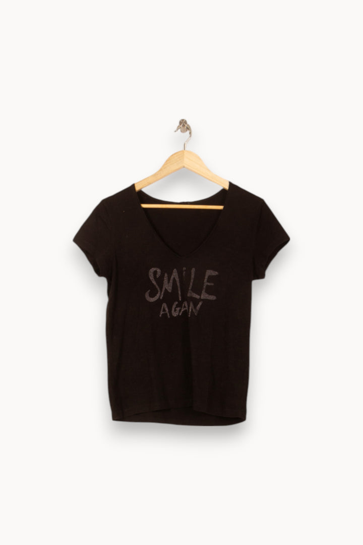 Tee-shirt Noir - Taille S/36 de la marque IKKS | PARAD58013 - Vendu par Paradigme - Image 2