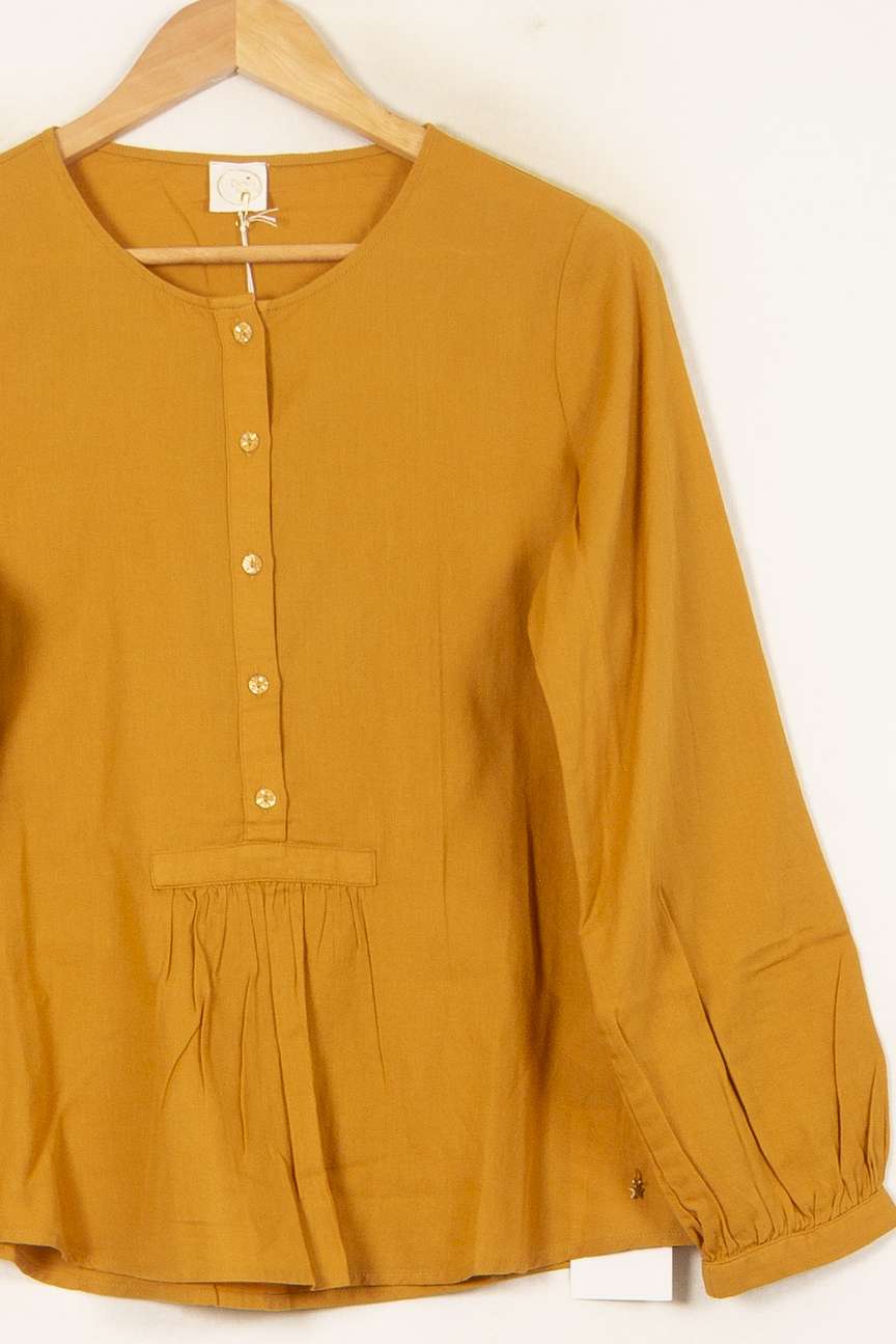 Blouse Jaune - Taille XS/34 de la marque Des petits hauts | PARAD58015 - Vendu par Paradigme - Image 3