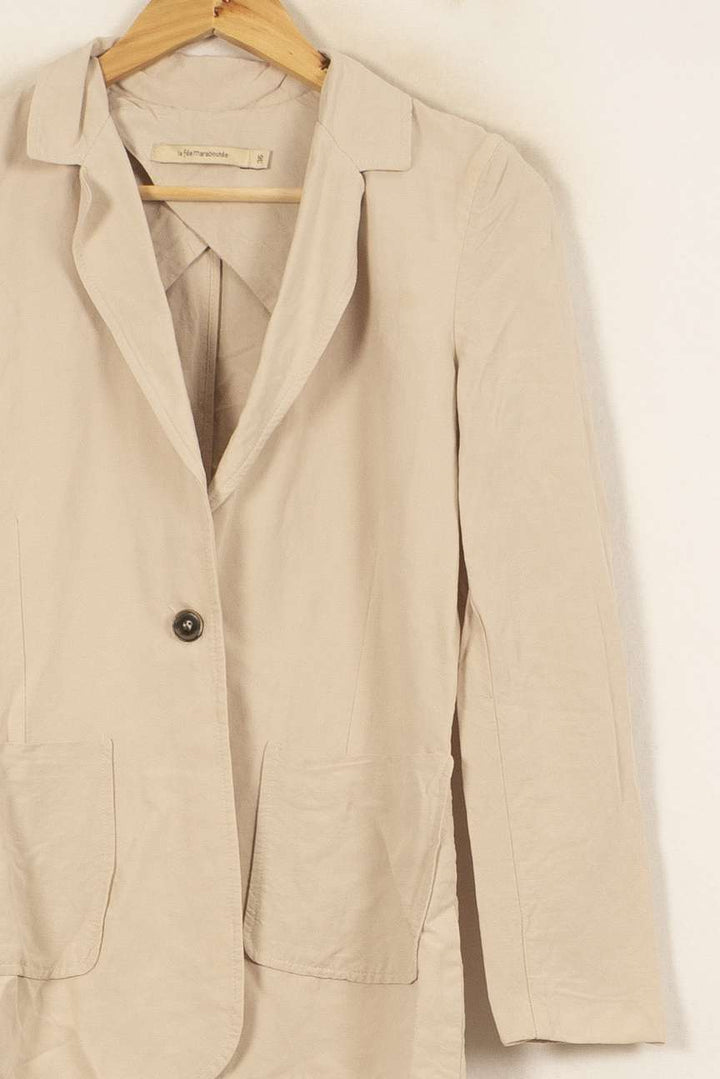 Blazer Beige - Taille S/36 de la marque La Fée Maraboutée | PARAD58017 - Vendu par Paradigme - Image 3