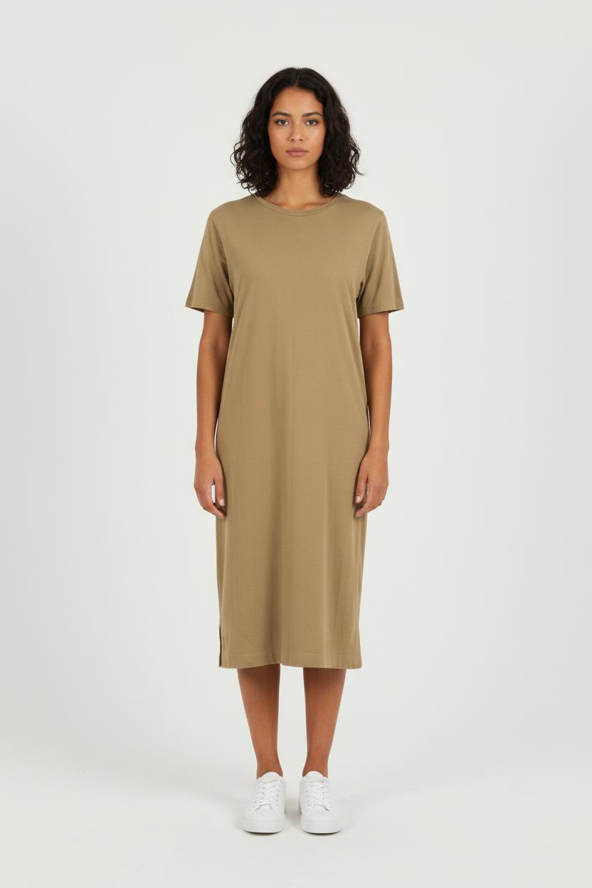Robe T-shirt Beige - Taille S/36