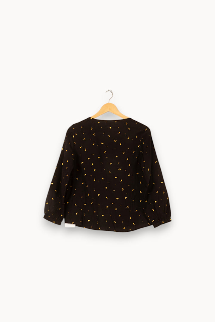 Blouse Noire et Jaune - Taille XS/34 de la marque Des petits hauts | PARAD58019 - Vendu par Paradigme - Image 4