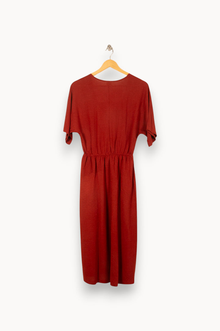 Robe Midi Bordeaux - Taille XS/34 de la marque Des petits hauts | PARAD58023 - Vendu par Paradigme - Image 4