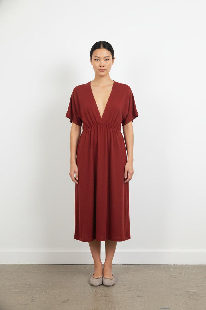 Robe Midi Bordeaux - Taille XS/34