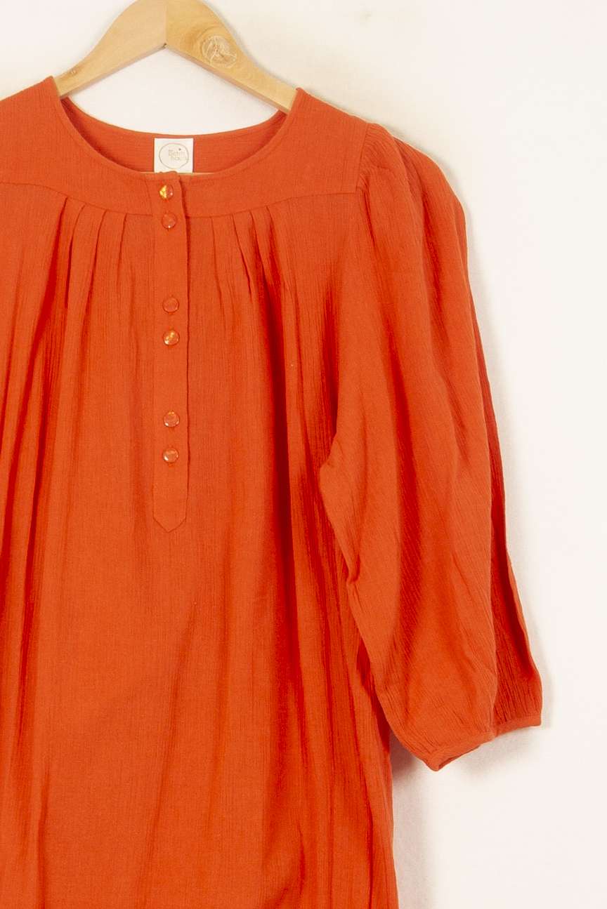 Robe Longue Orange - Taille XS/34 de la marque Des petits hauts | PARAD58027 - Vendu par Paradigme - Image 3