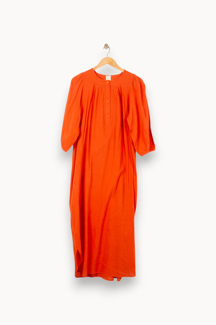 Robe Longue Orange - Taille XS/34 de la marque Des petits hauts | PARAD58027 - Vendu par Paradigme - Image 2