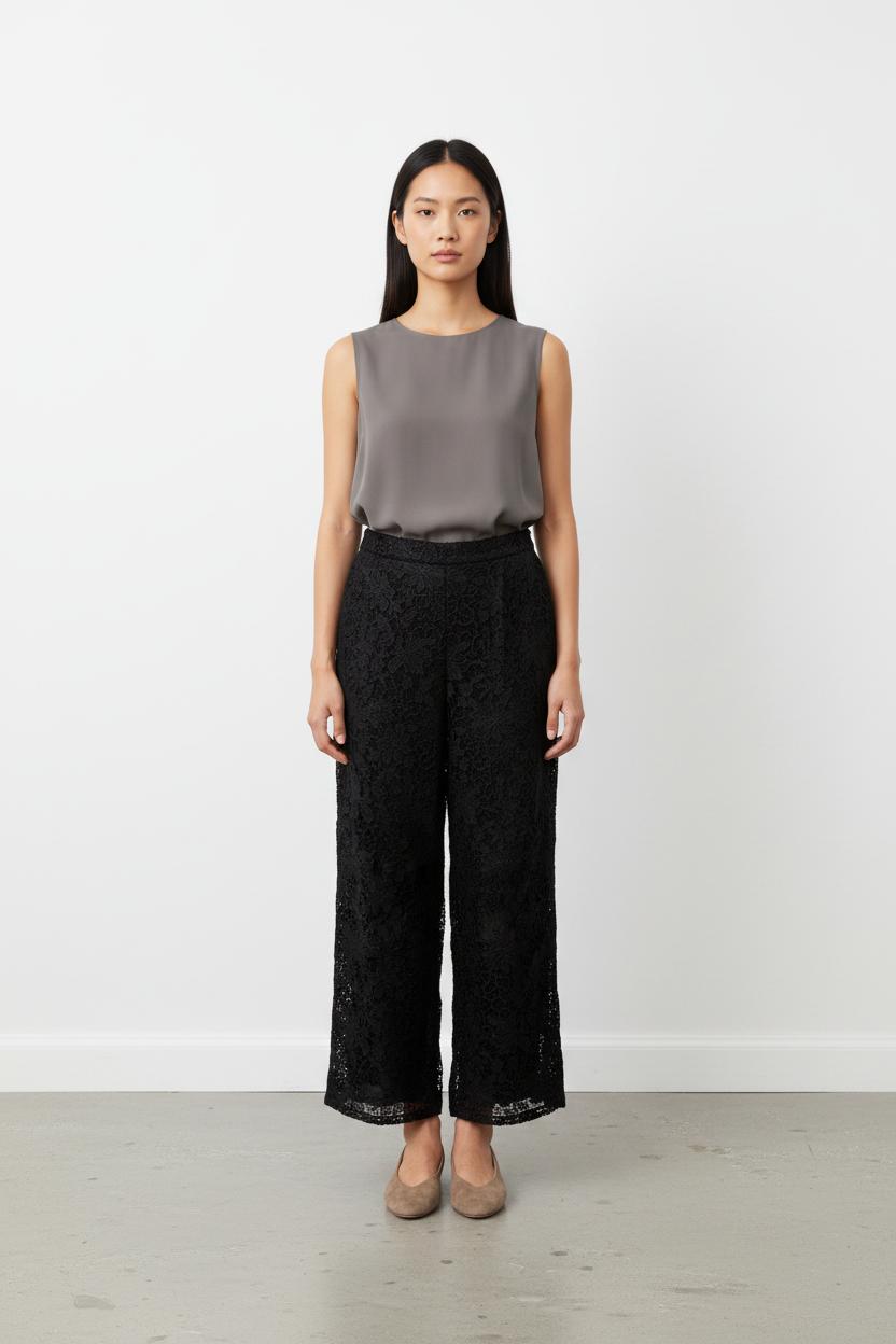 Pantalon Large Noir - Taille M/38