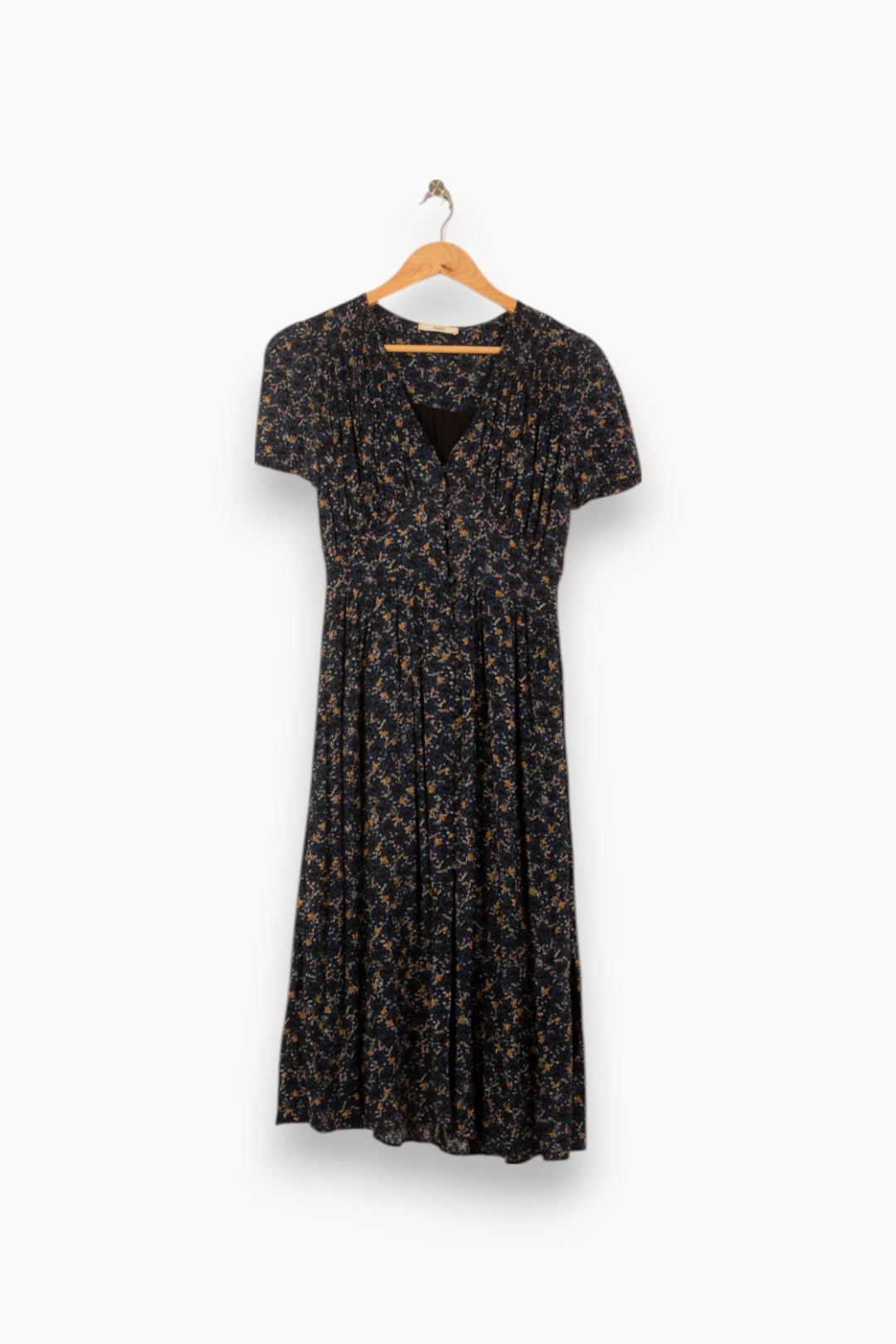 Robe Longue Noire et Jaune - Taille XS/34 de la marque Sessùn | PARAD58032 - Vendu par Paradigme - Image 2