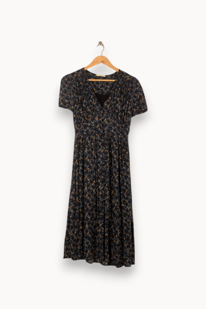 Robe Longue Noire et Jaune - Taille XS/34 de la marque Sessùn | PARAD58032 - Vendu par Paradigme - Image 2